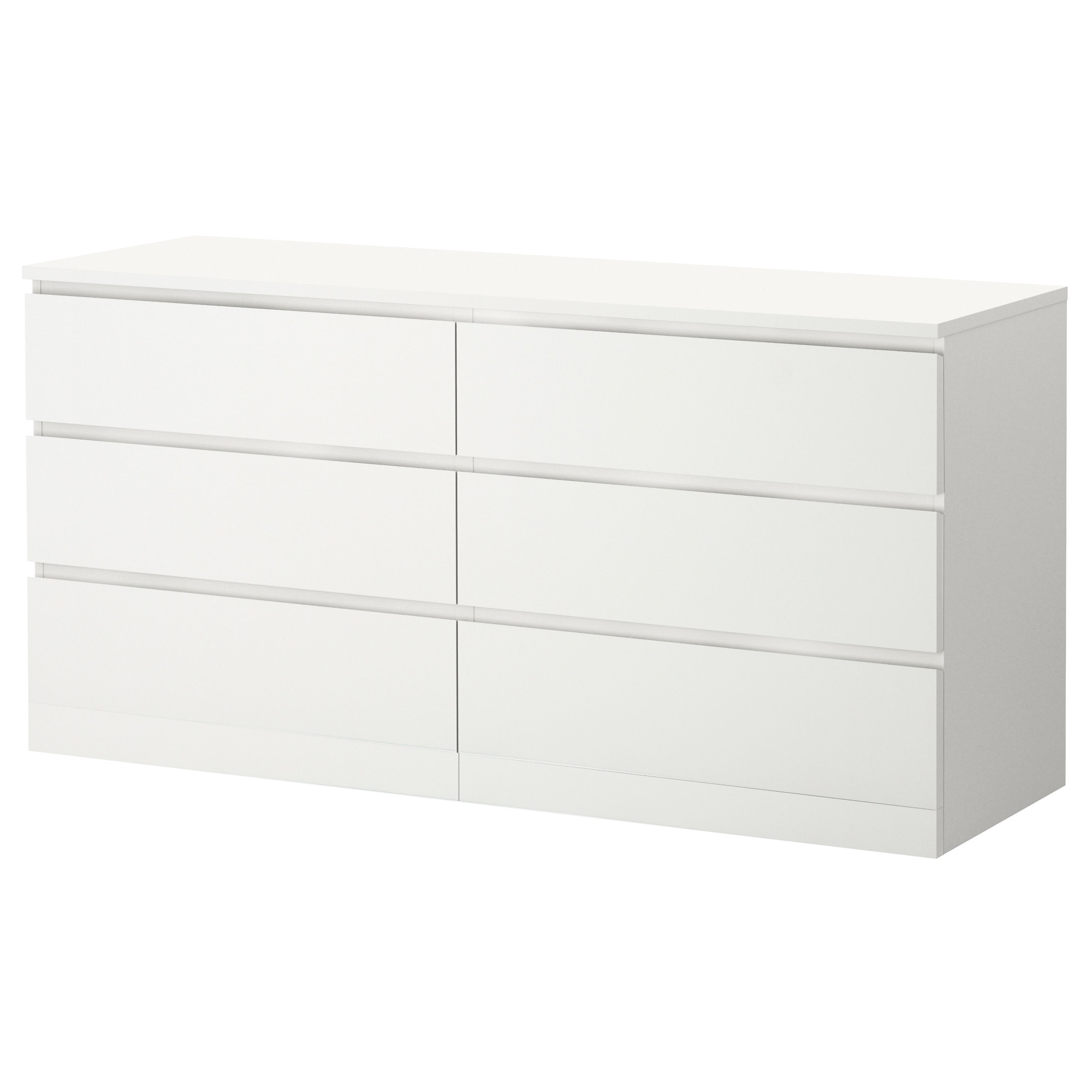 

Комод с 6 ящиками IKEA МАЛЬМ белый 604.035.84