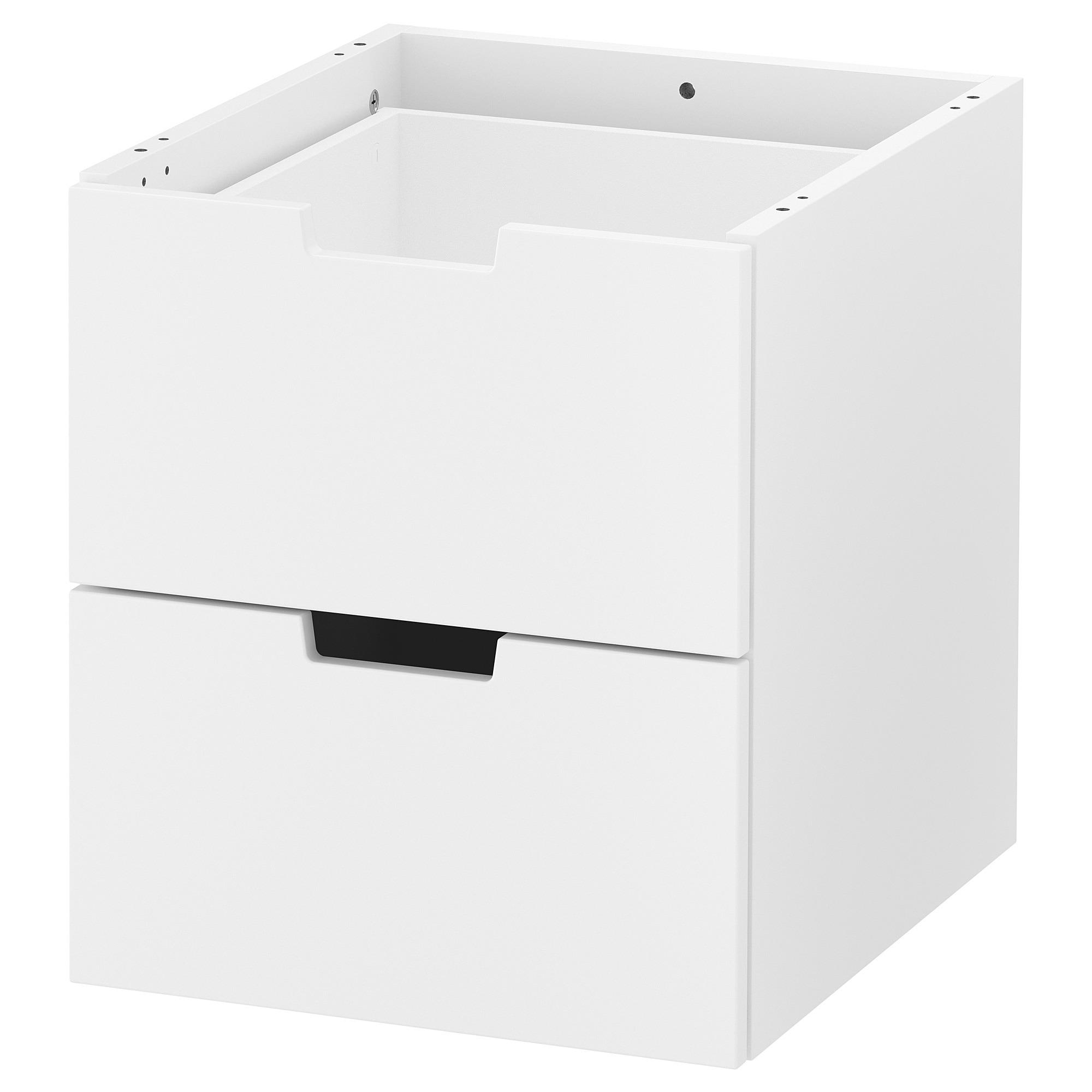 

Модульный комод с 2 ящиками IKEA НОРДЛИ белый 903.834.57