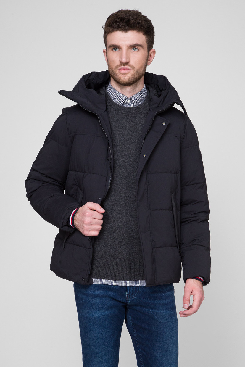 

Мужская черная куртка STRETCH NYLON HOODED Tommy Hilfiger XL MW0MW11509