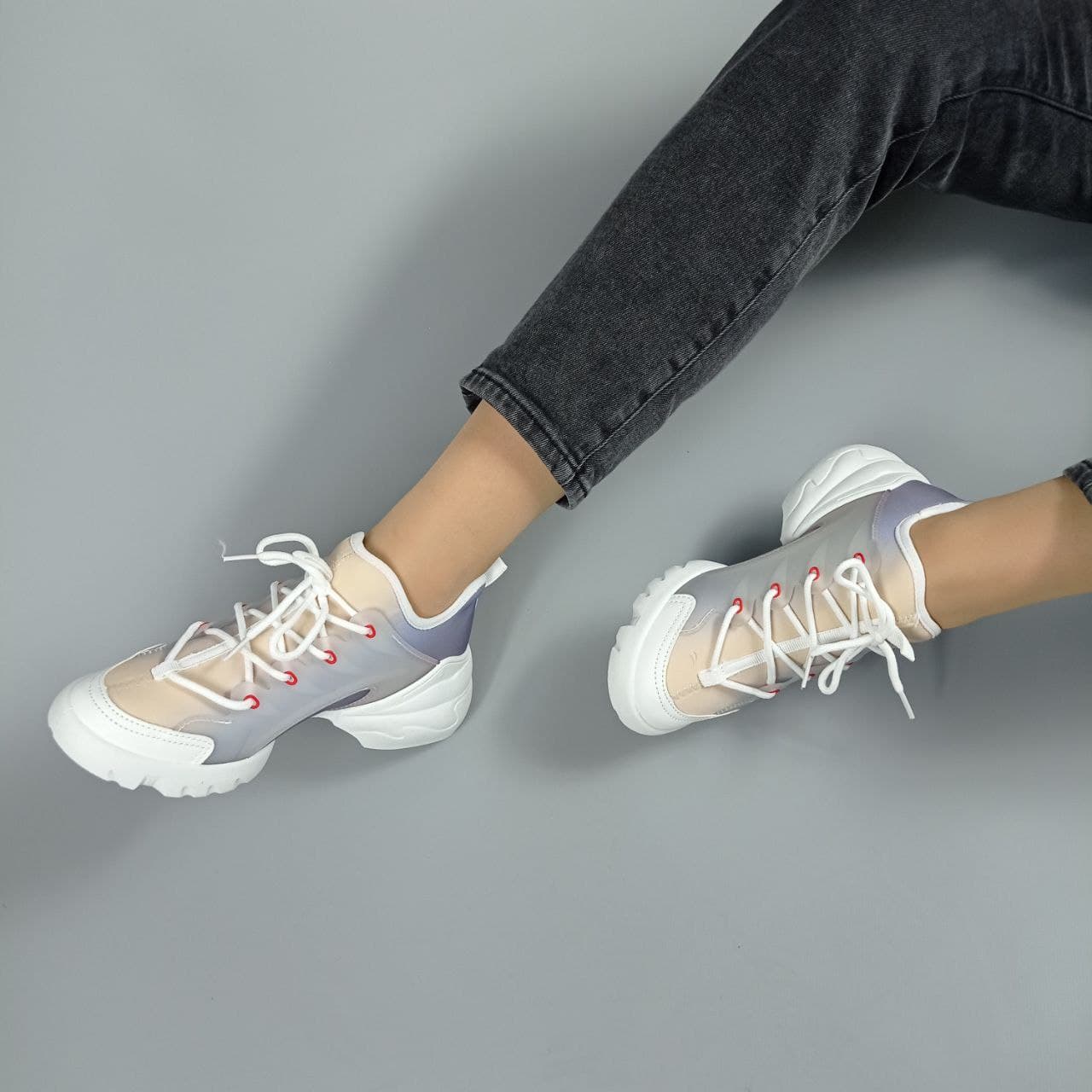 

Кроссовки Stilli RA875 WHITE GREY YELLOW 38 Комбинированный