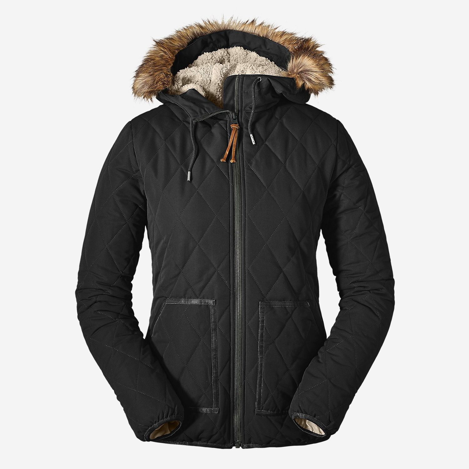 

Куртка Eddie Bauer Womens Snowfurry Jacket Black XS Черный