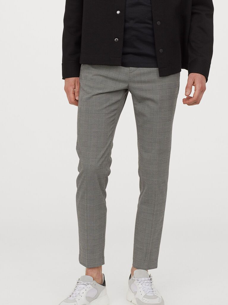 

Брюки H&M 60843465 31 Серые с бежевым