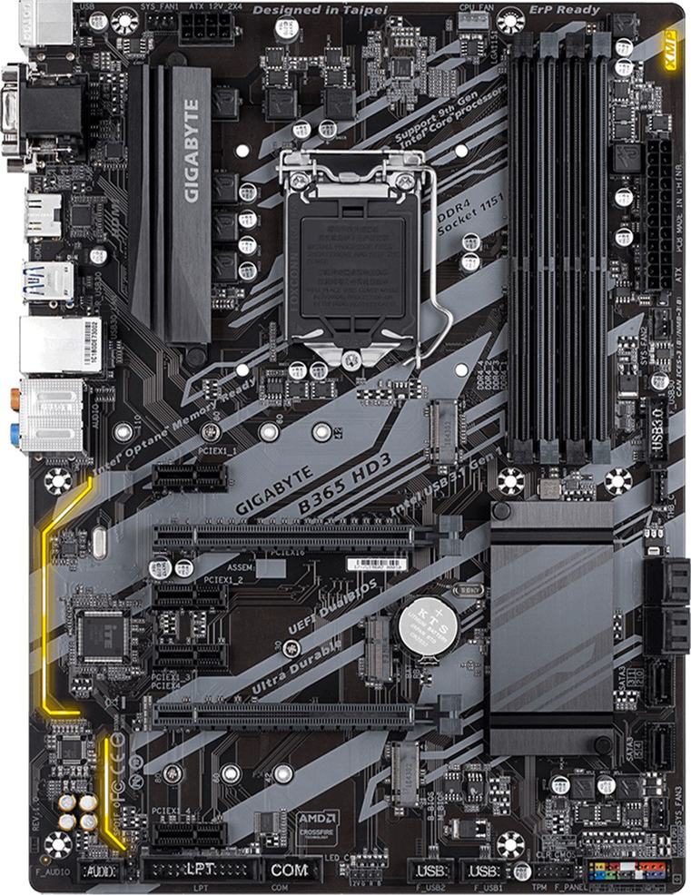 

Материнская плата Gigabyte B365 HD3 (s1151, Intel B365, PCI-Ex16)