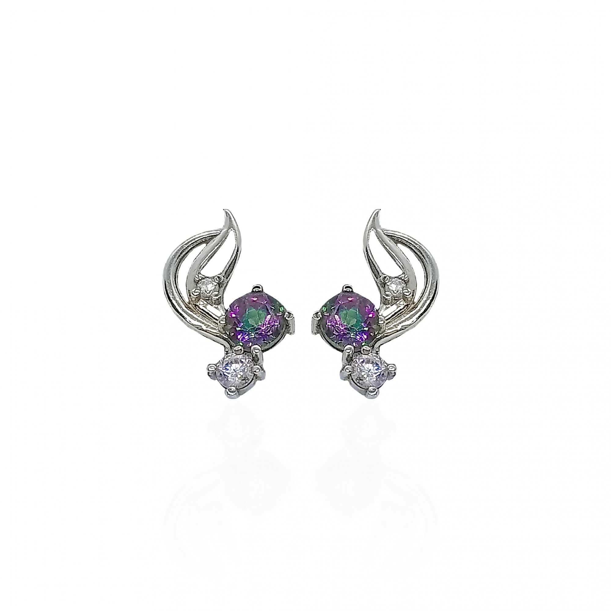 

Серьги из серебра с топазами мистик 40294р