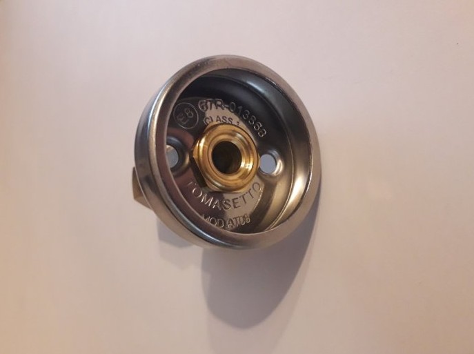 Перехідник для заправки газових балонів з різьбою 3/8\" (16 мм) ліва з ...