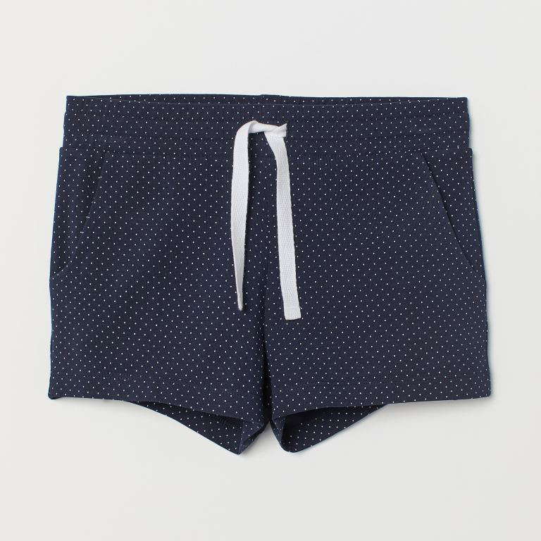 

Шорты H&M 060487800_navy 146 см Синие/Белый горошек