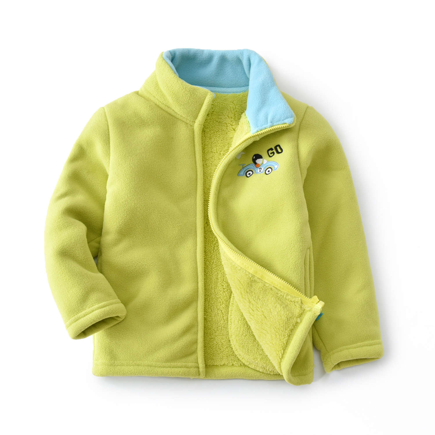 

Кофта для мальчика флисовая утепленная Тико Berni Kids (150) Зеленый
