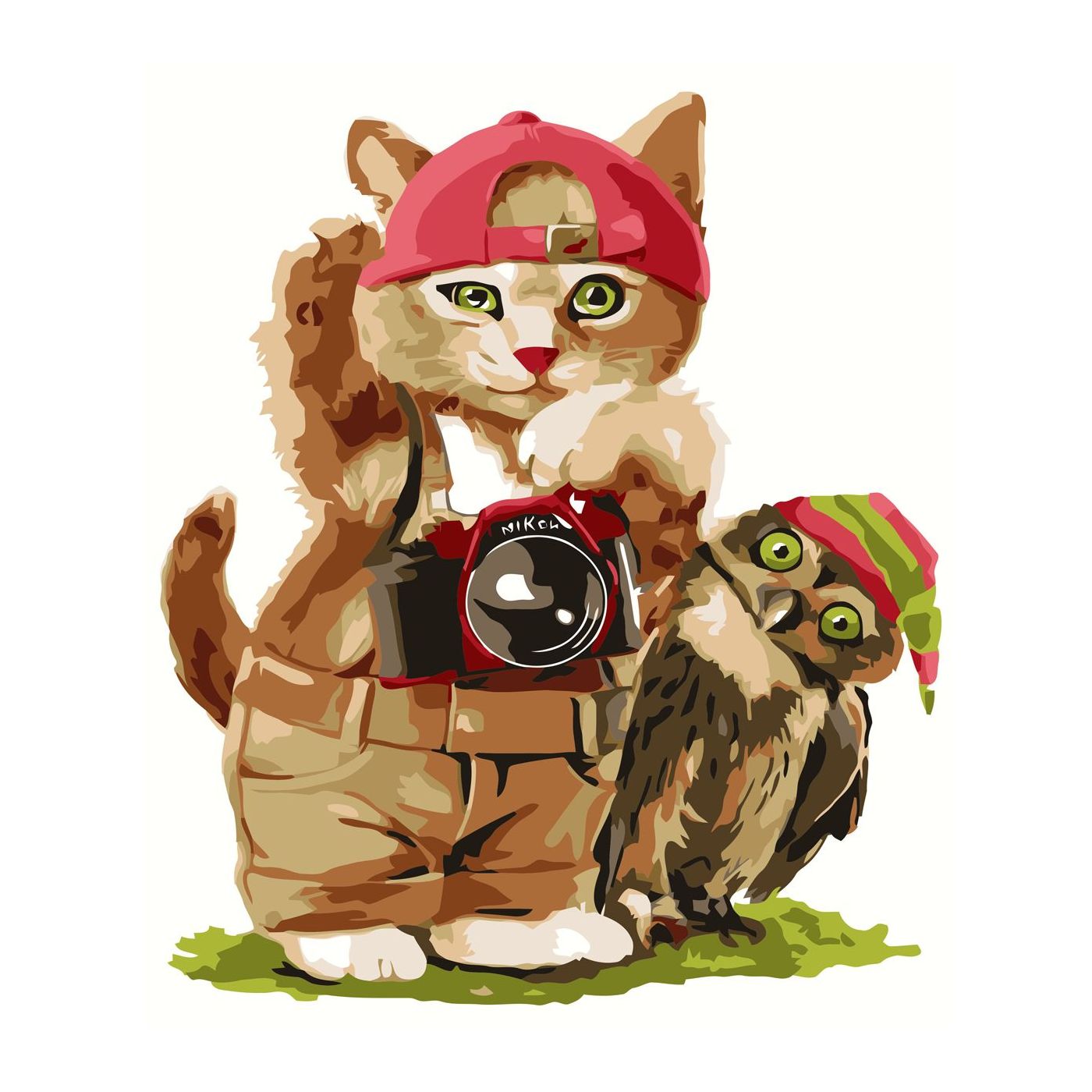 

Картина по номерам "Кот-фотограф" Strateg 30х40 см Разноцветный 000161023