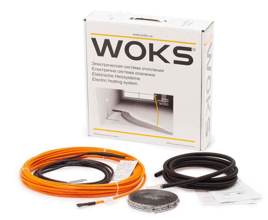 

Нагревательный кабель Woks 17 3.4 м.кв - 460 Вт - 28м