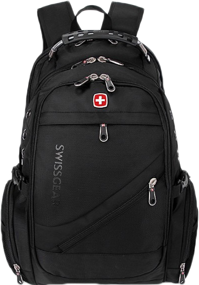 

Рюкзак SwissGear 8810 с отделением для ноутбука 35 л + чехол от дождя, черный