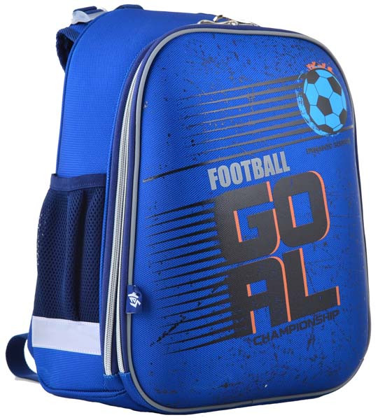 

Рюкзак школьный каркасный для мальчика YES H-12-2 "Football" Синий