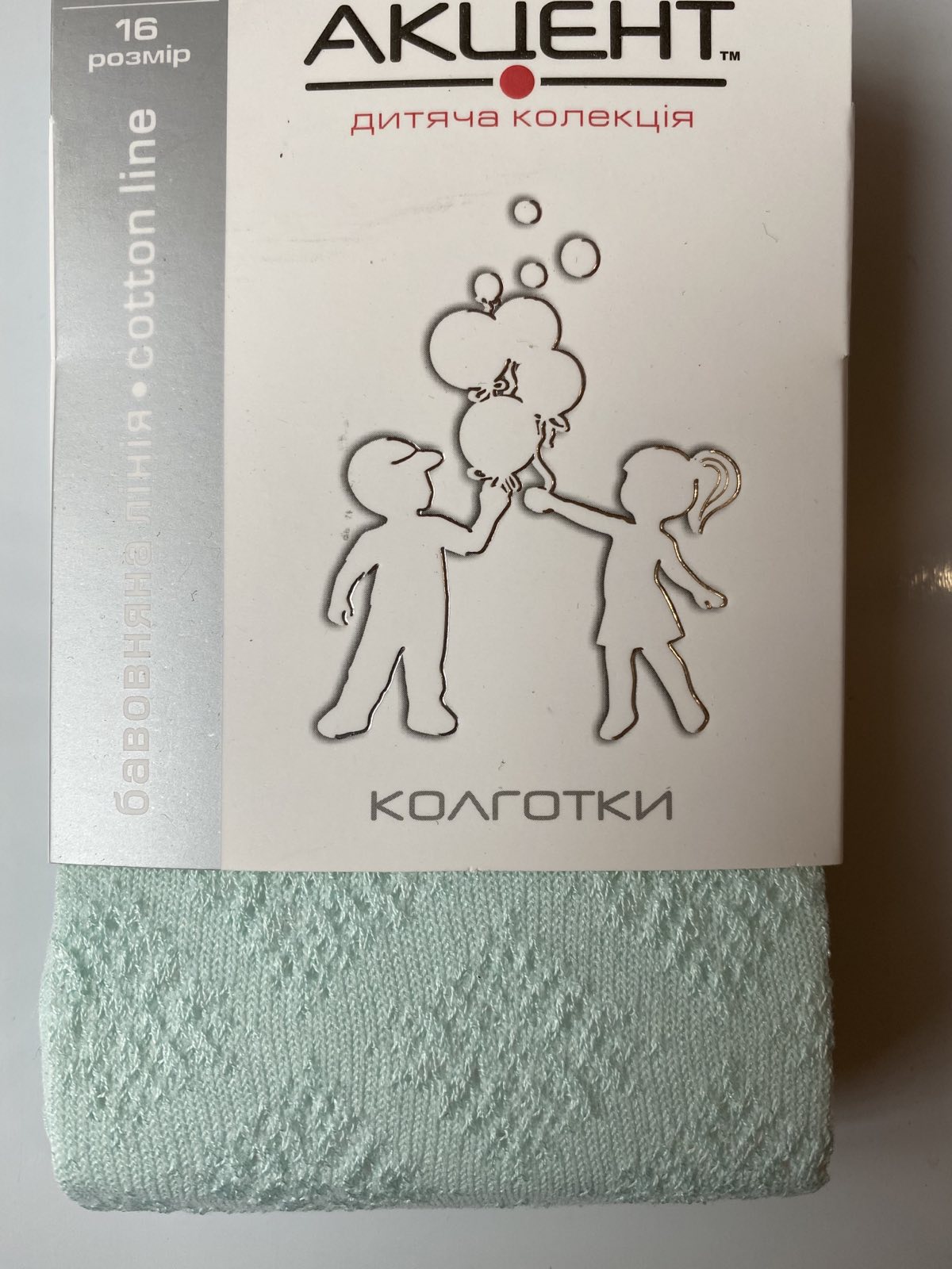 

Дитячі колготки ACCENT 0902 86-92 м`ятний