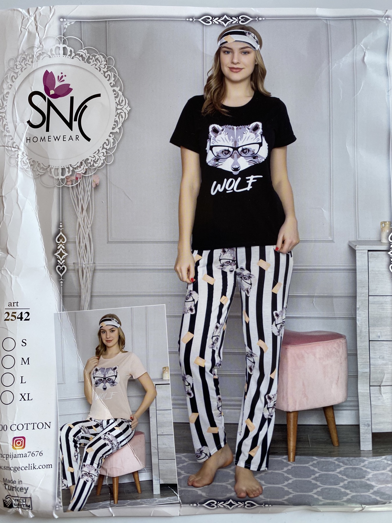

Піжама жіноча SNY SNY 2542  Чорний, Піжама жіноча SNY SNY 2542 XL Чорний