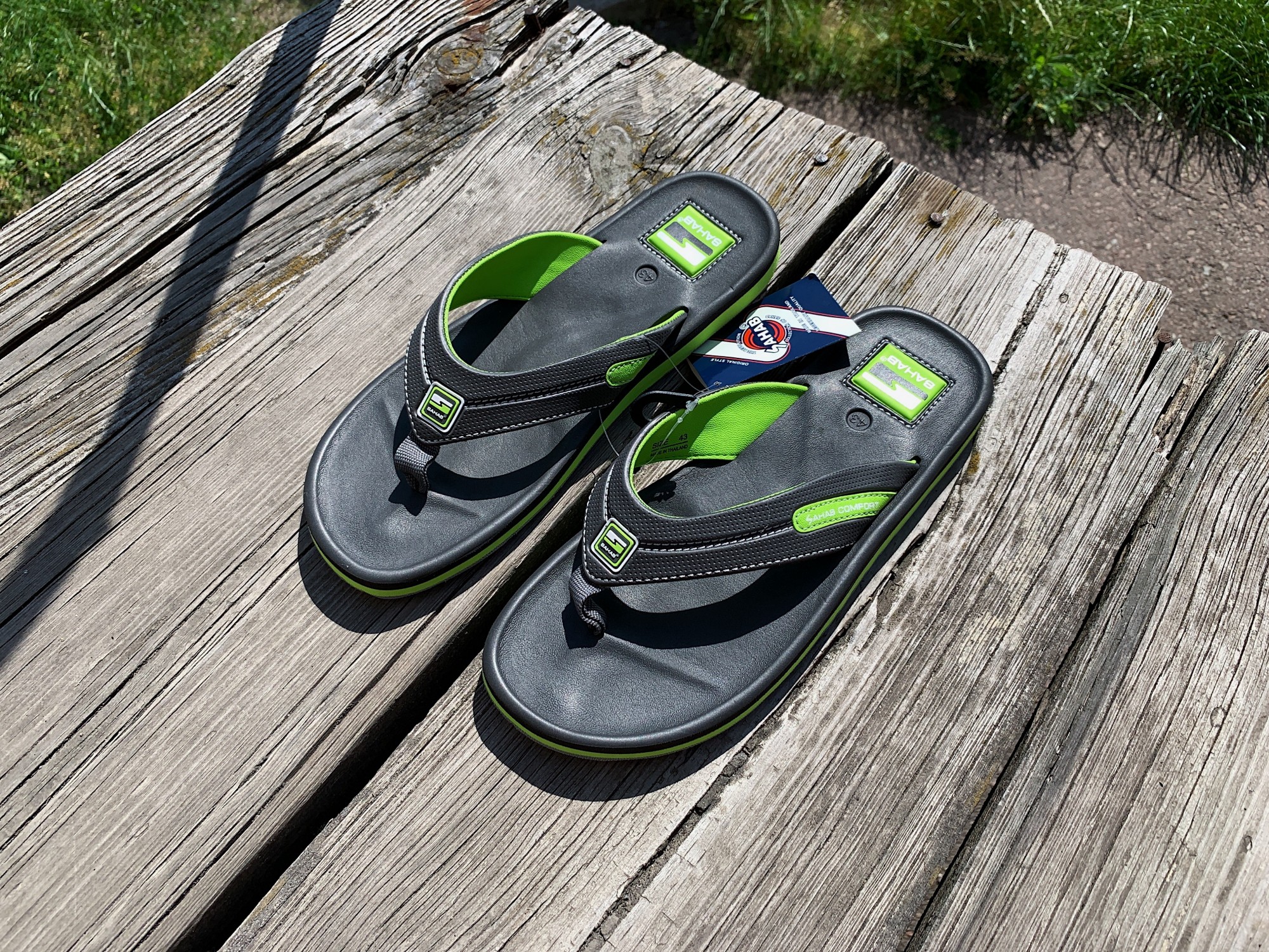 

Вьетнамки SAHAB SH 20-067M 45 Grey-Green серые с салатовым
