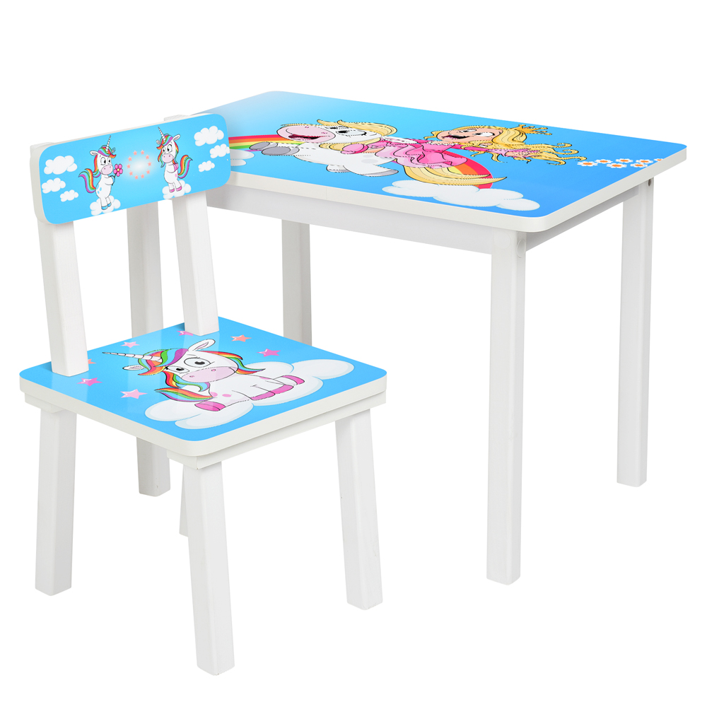 

Столик Bambi Принцесса и единорог BSM2K-35 White Blue (BSM2K)