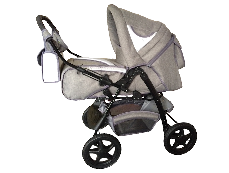 

Коляска-трансформер Trans Baby Яся Len 0516 Light GrayMetallic