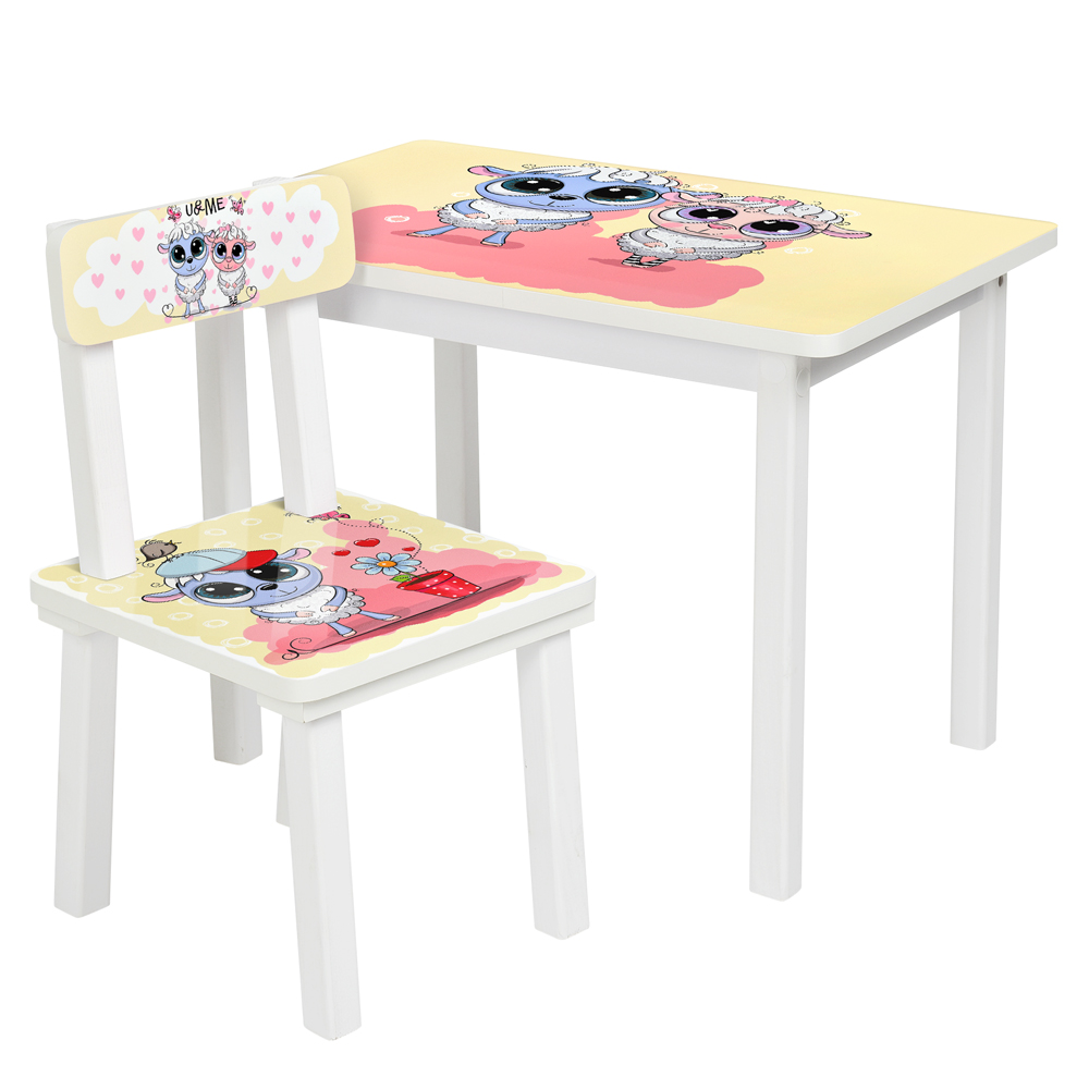 

Столик Bambi Овечки BSM2K-02 White Pink (BSM2K)