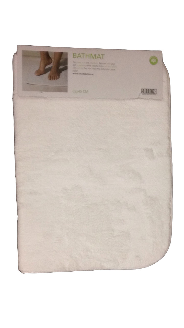 

Коврик для ванной SMART Microfiber System 65*45 см белого цвета