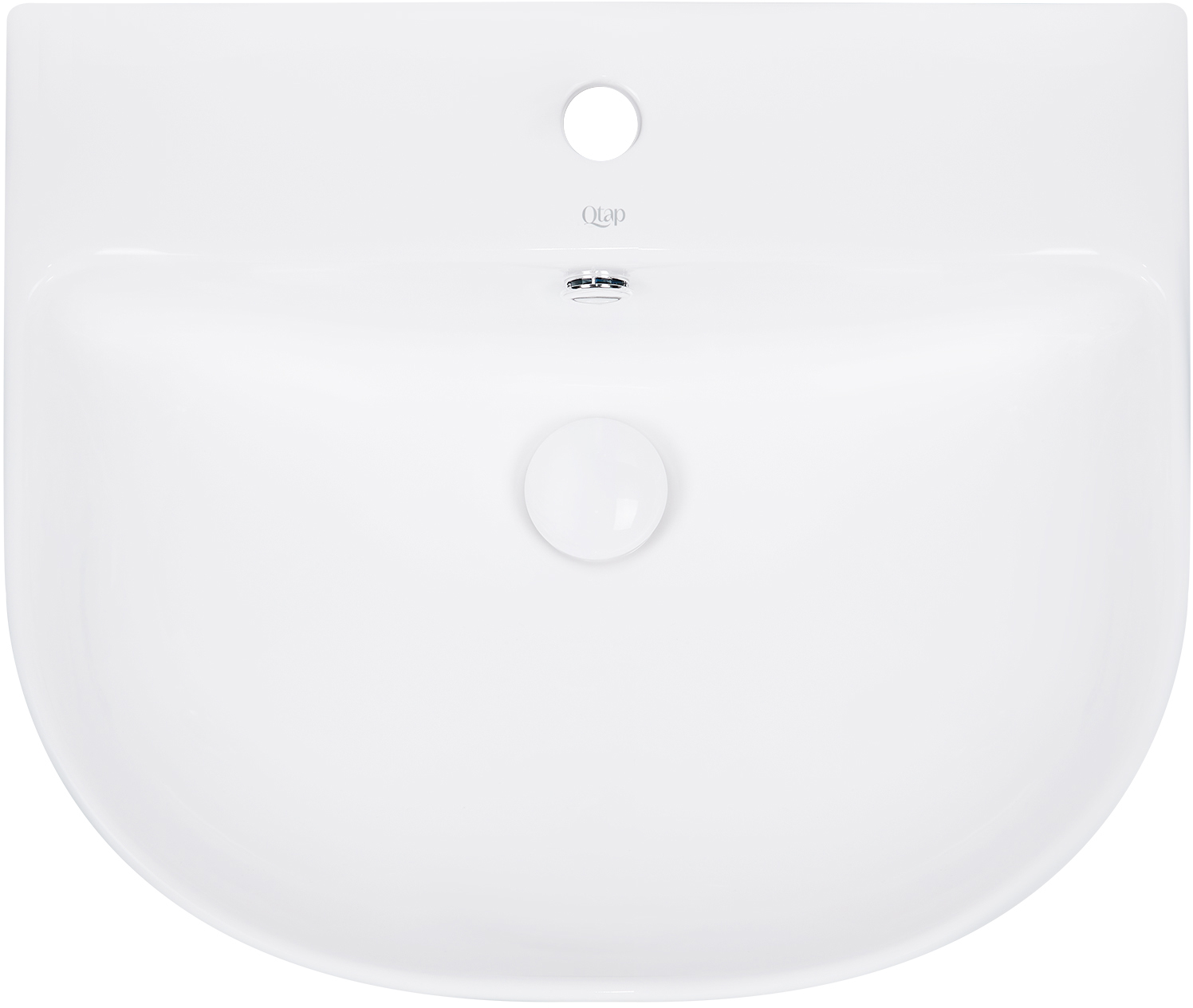 

Раковина-моноблок QTAP Leo QT111101GW с донным клапаном