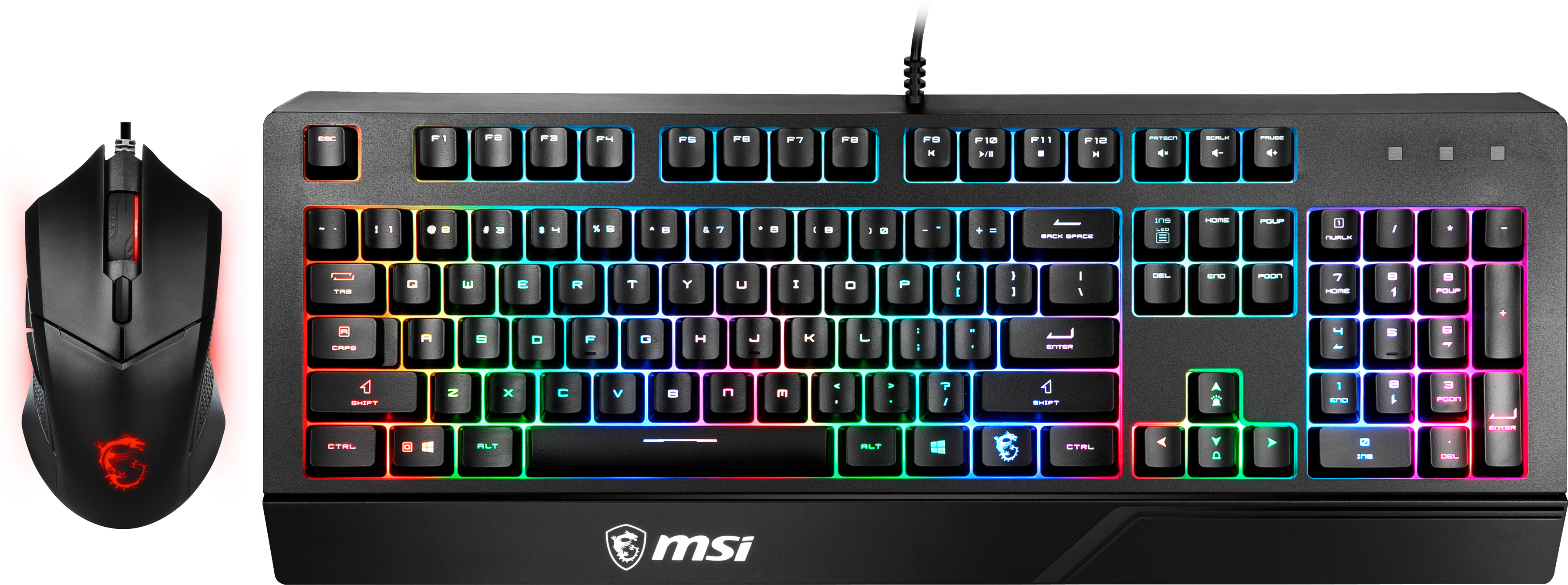 

ХІТ-комплект MSI клавіатура дротова Vigor GK20 UA + миша Clutch GM08