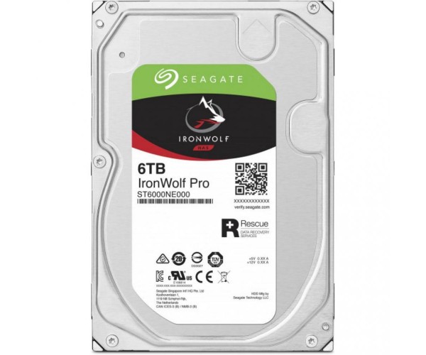 

Жесткий диск Seagate IronWolf PRO NAS HDD 6TB (ST6000NE000)