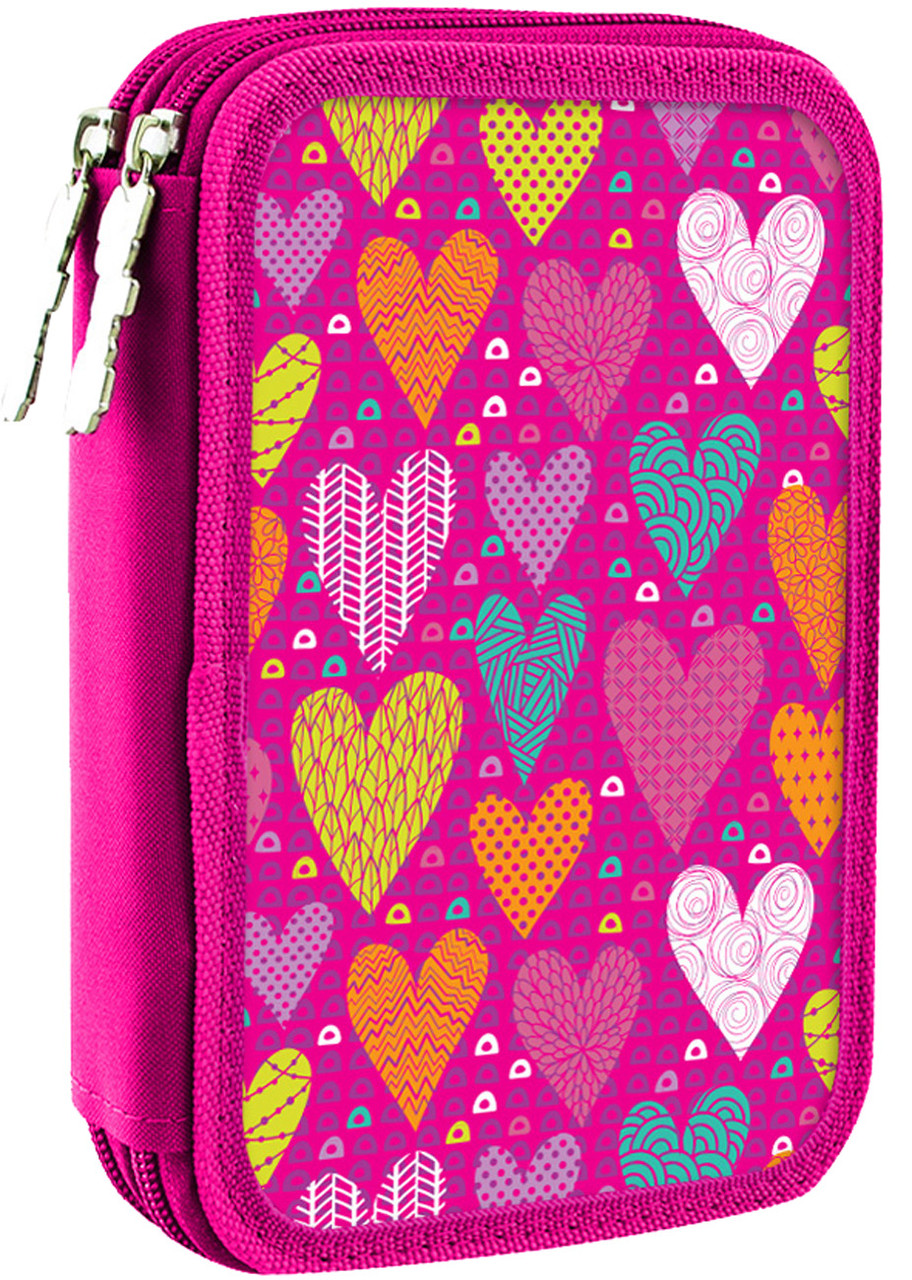 

Пенал-книжка твердый 1Вересня двойной HP-01 Sweet heart (532701)
