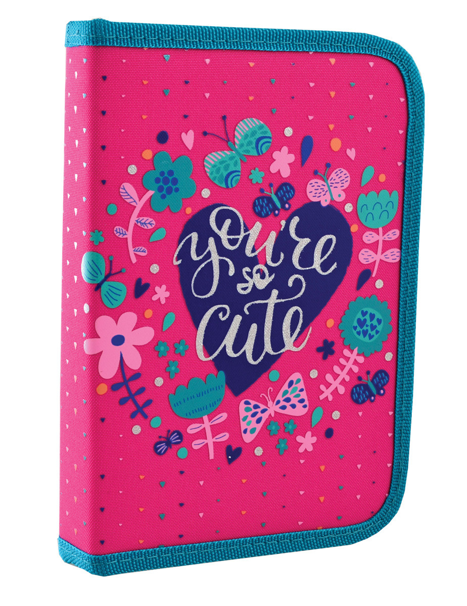 

Пенал-книжка твердый YES одинарный с клапаном HP-03 Cute (532154)