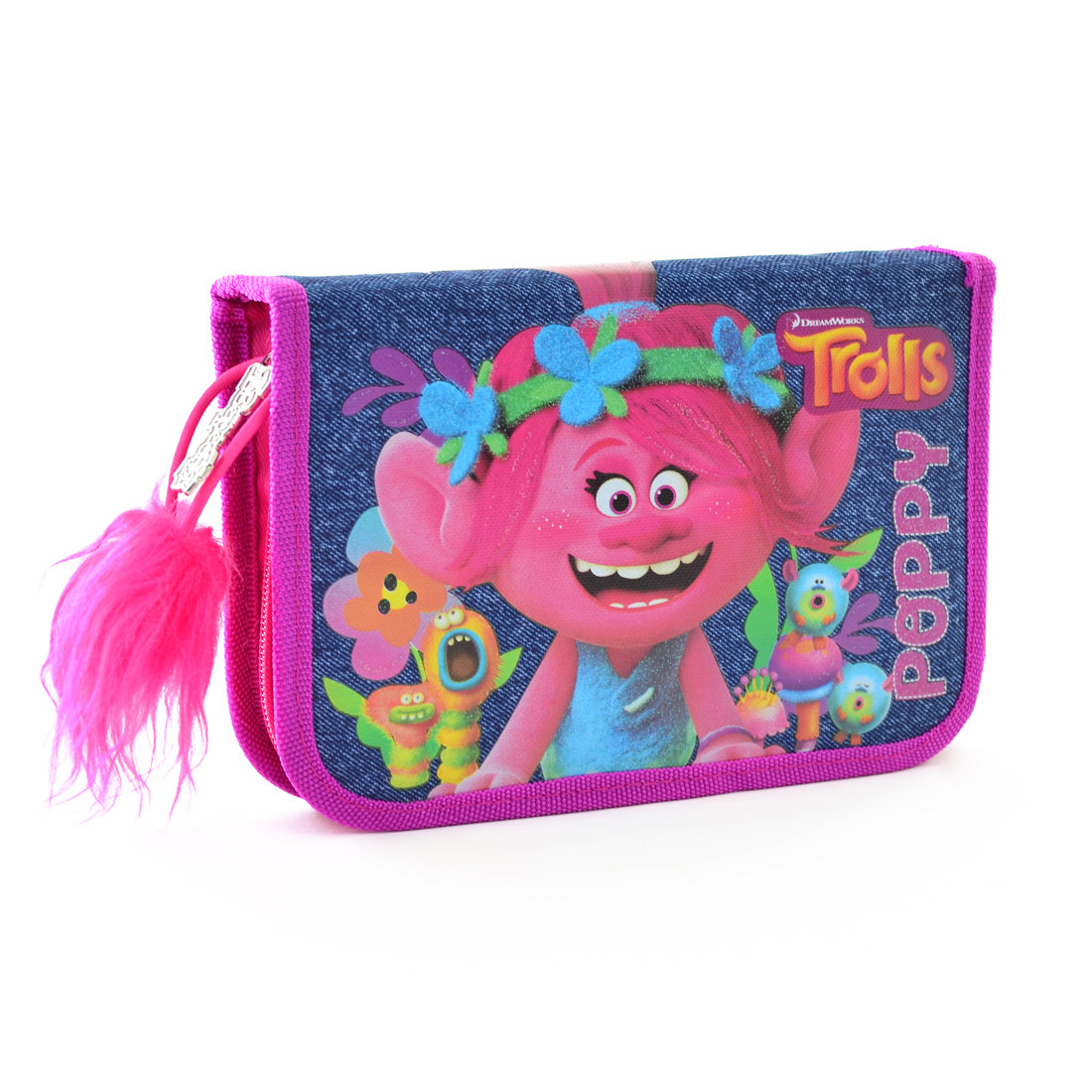 

Пенал-книжка твердый 1 Вересня одинарный с двумя клапанами Trolls 20.5*14*3.5 (531515)