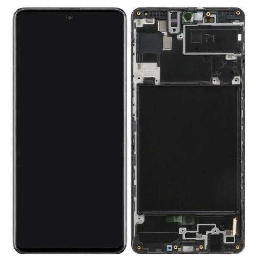 

Дисплей (экран) для Samsung A715F Galaxy A71 + тачскрин, черный, с передней панелью, OLED, копия хорошего High Copy