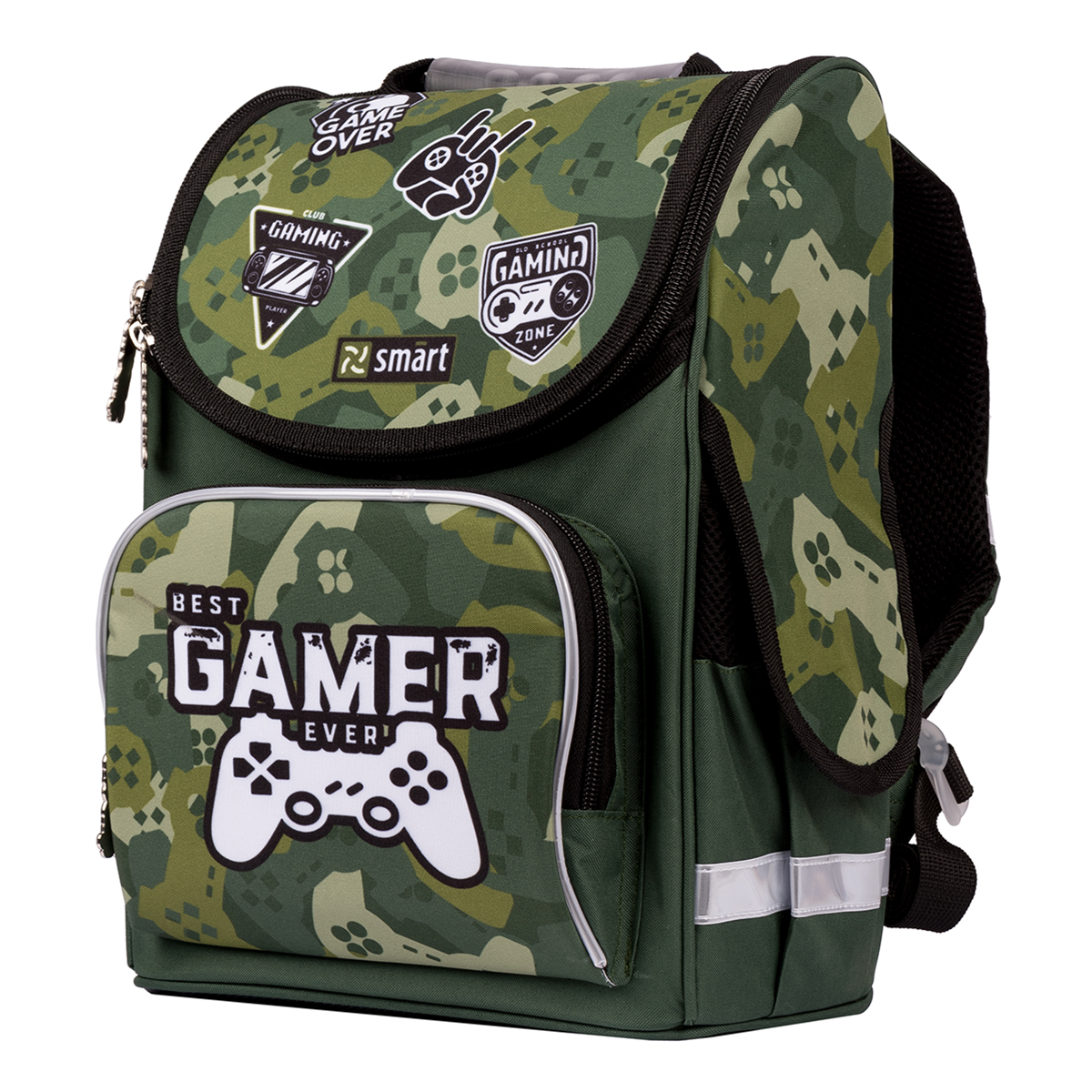 

Школьный рюкзак каркасный ортопедический для 1-4 класса Smart Best Gamer Зеленый (557016)