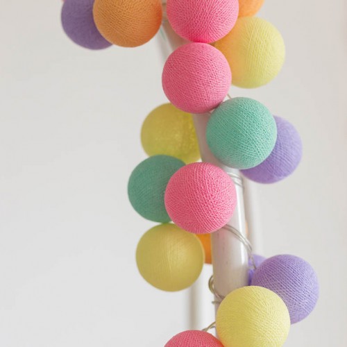 

Хлопковая гирлянда Cotton Ball Lights Ice Cream