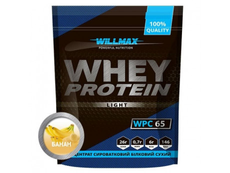 

Протеин Willmax Whey Protein 65% 1кг Вкус Банан