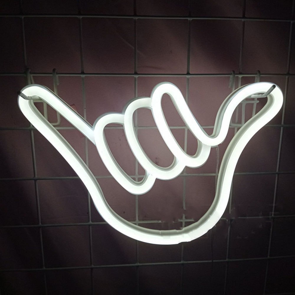 

Неоновый светильник LED Lights "Arm" Декоративная LED лампа "Рука" Белый