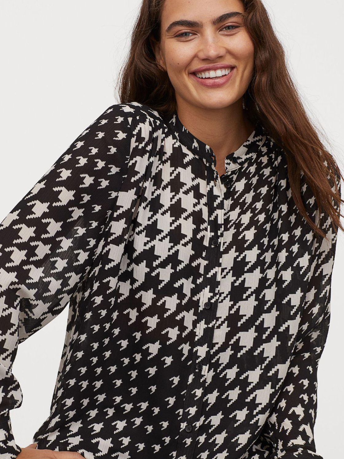 

Блузка H&M 04-0842606-1 M Черная (СА2000001854587)