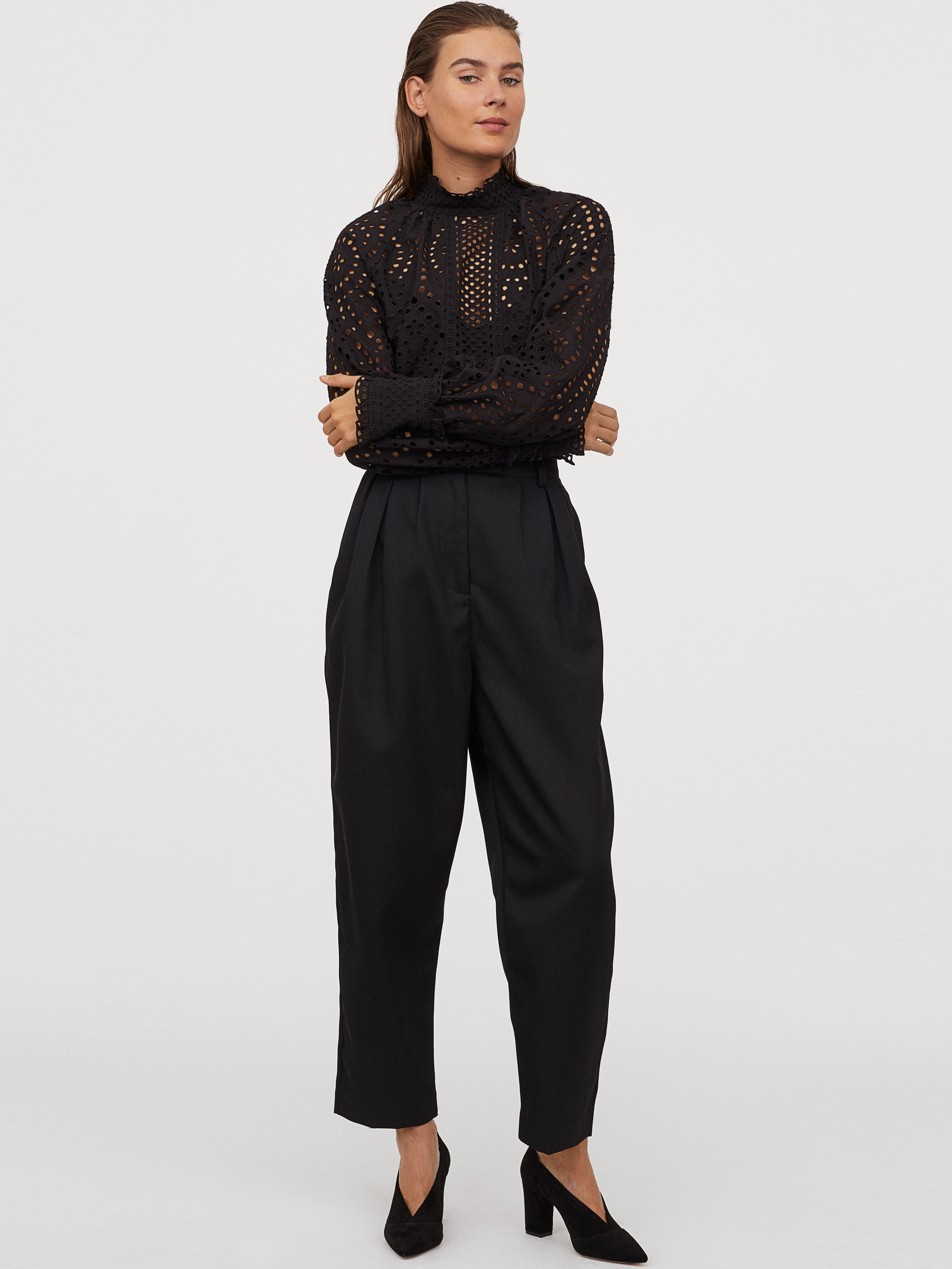 

Блузка H&M 02-0842061-001 S Черная (СА2000001854167)
