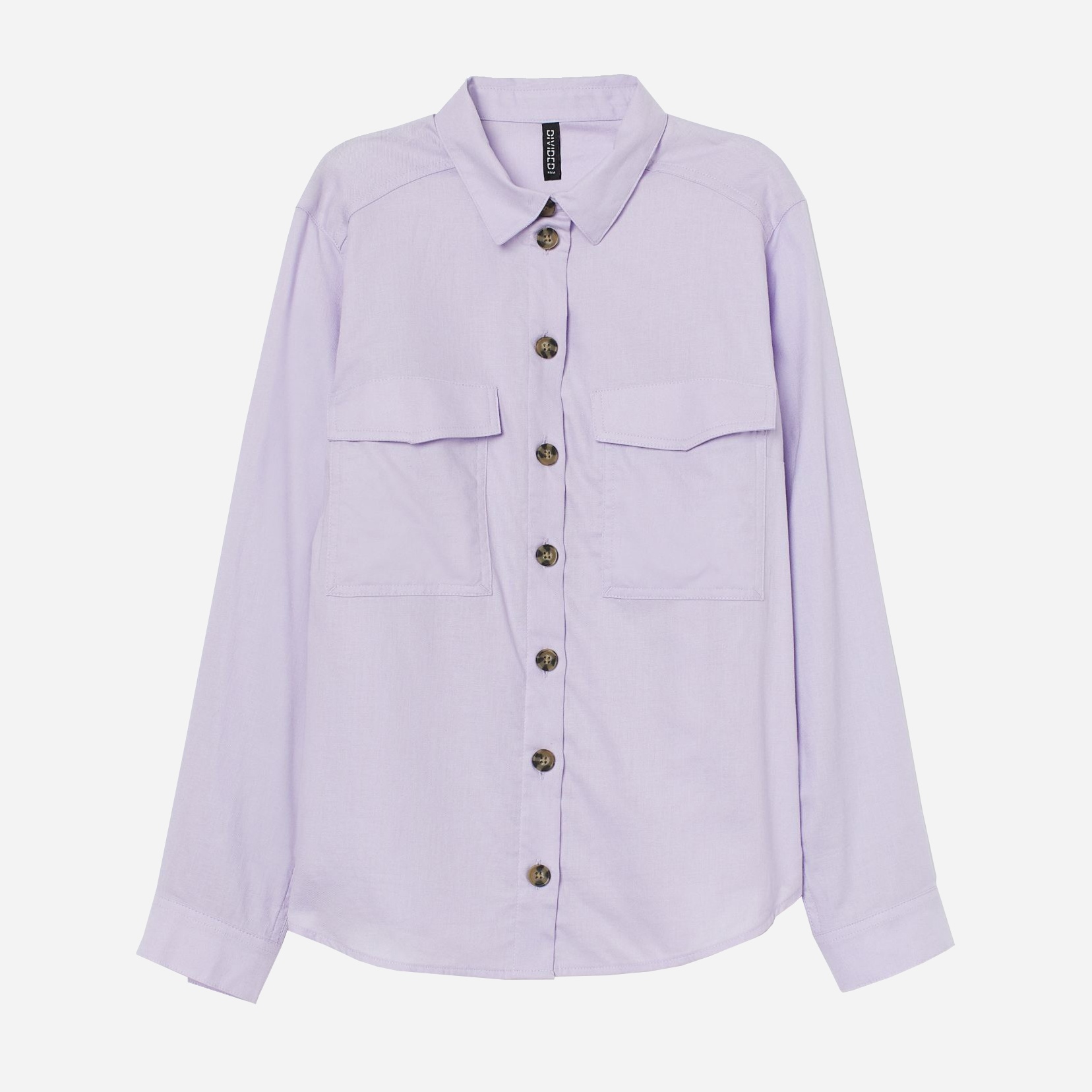 

Рубашка H&M 07-0689365-058 40 Сиреневая (СА2000001853450)