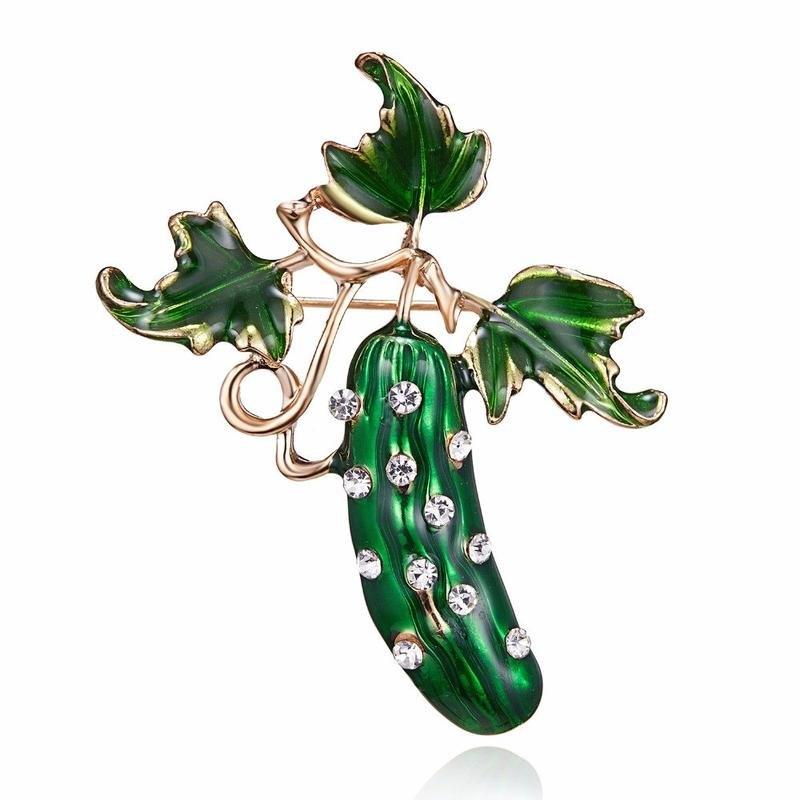 

Брошь - огурец Fashion Jewelry 2788