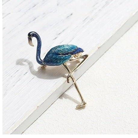 

Брошь фламинго синяя Fashion Jewelry 4175