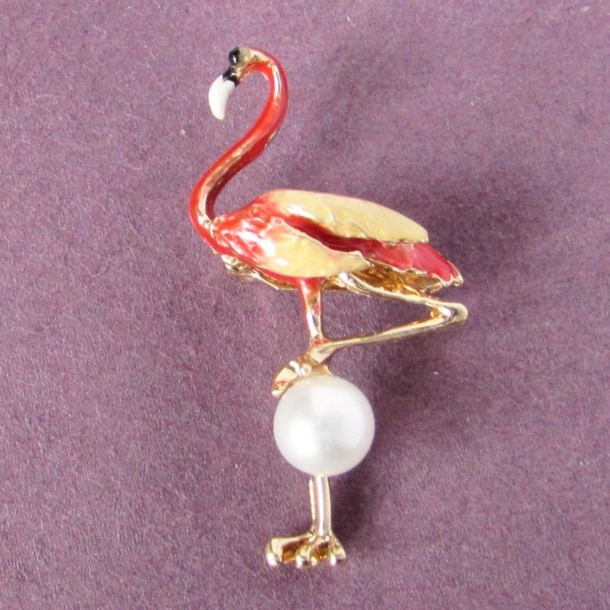 

Брошь фламинго птица Fashion Jewelry 4144