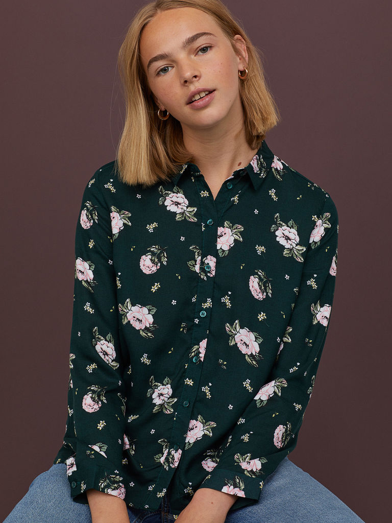 

Рубашка H&M 07-0689389-006 34 Зеленая (СА2000001854617)