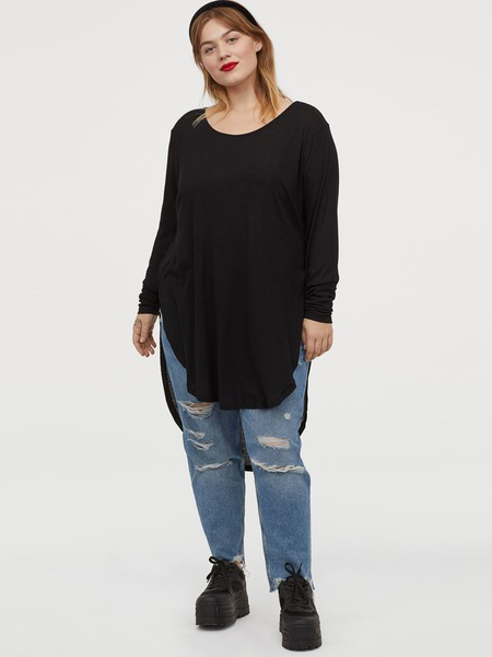 

Туника H&M 07-0805986-001 XL Черная (СА2000001853382)