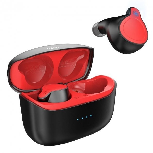 

Bluetooth-наушники Hoco Shelly ES47 TWS с зарядным чехлом black-red