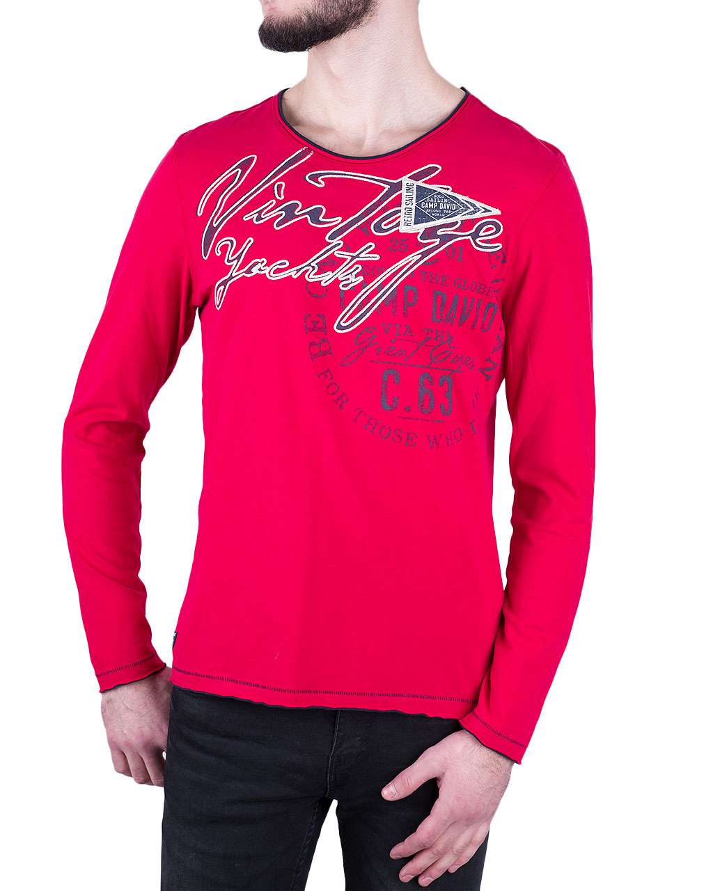 

Лонгслів чоловічий CAMP DAVID (1809-3761/8-92-красн) Червоний, Лонгслів чоловічий CAMP DAVID (1809-3761/8-92-красн) Червоний M