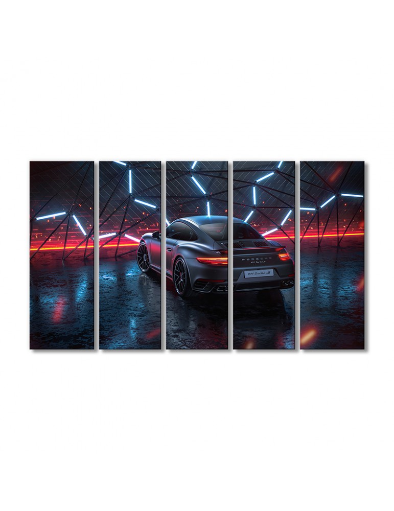

Модульная картина Artel «Автомобиль Турбо S» 5 модулей 120x180 см