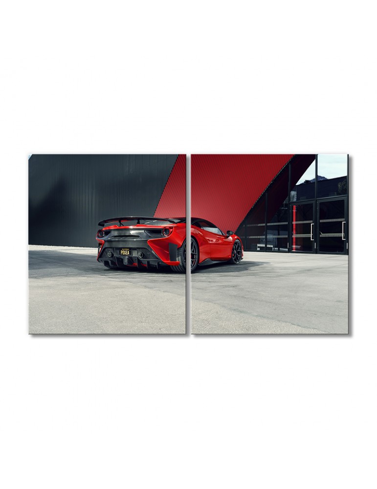 

Модульная картина Artel «Автомобиль Феррари 488 писта» 2 модуля 70x105 см