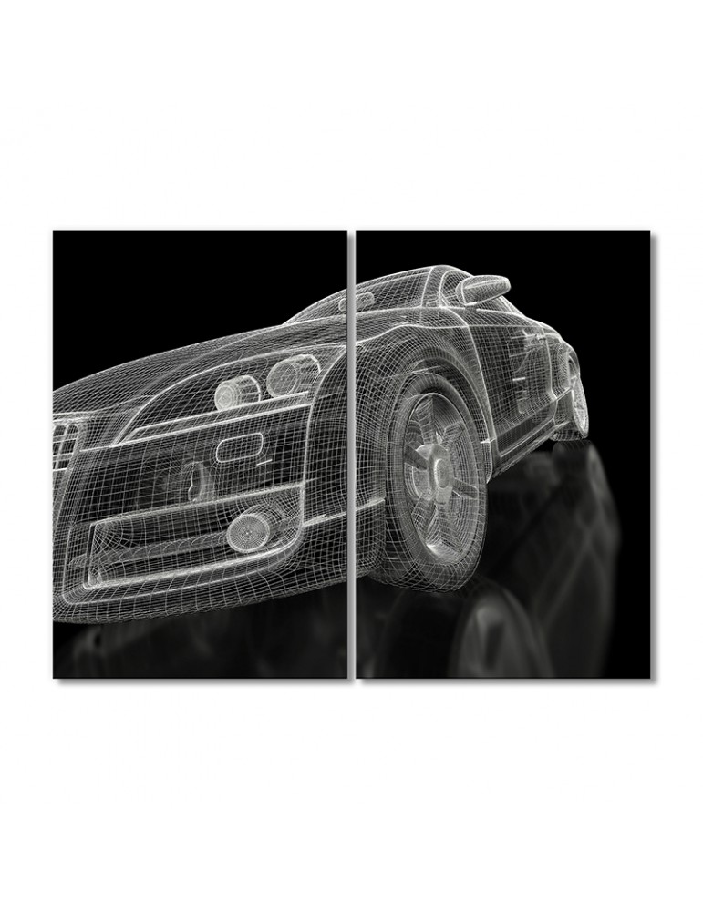 

Модульная картина Artel «Авто компьютерная графика» 2 модуля 50x75 см