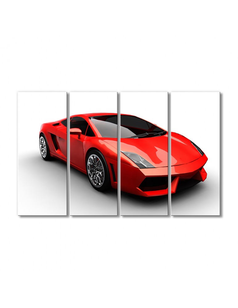 

Модульная картина Artel «Автомобиль Томика красный автомобиль» 4 модуля 120x180 см