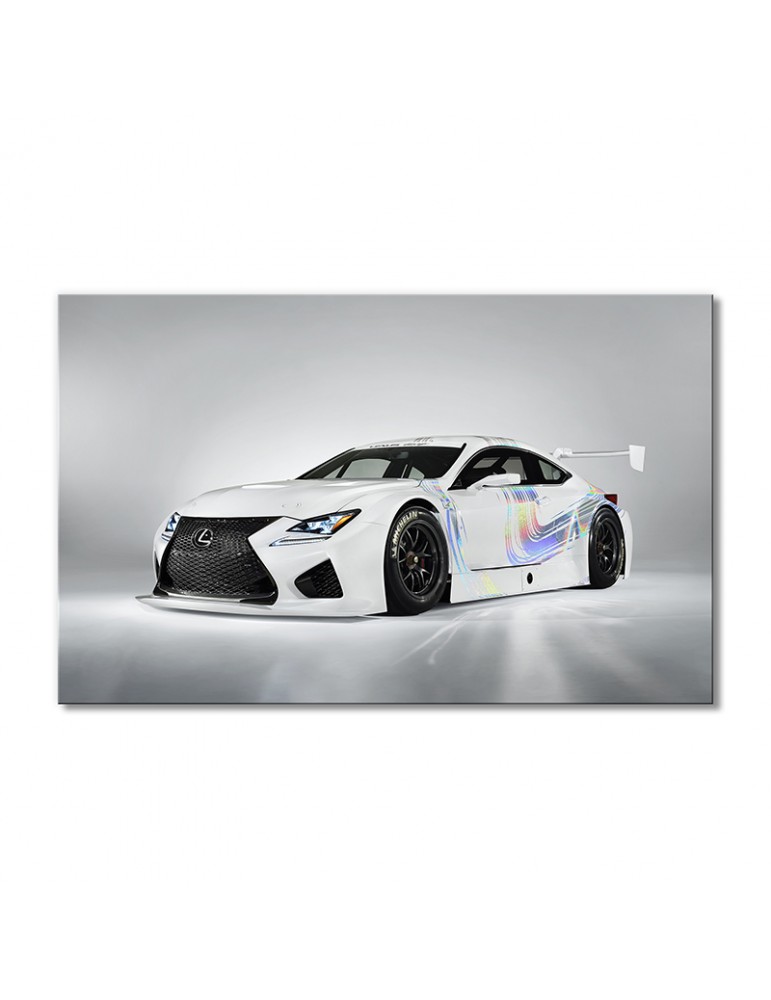 

Модульная картина Artel «Авто Лексус RC f gt3 бело-радужная» 1 модуль 80x120 см