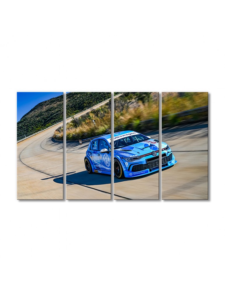 

Модульная картина Artel «Автомобиль Гольф GTI GTC 2020 на скорости» 4 модуля 80x120 см