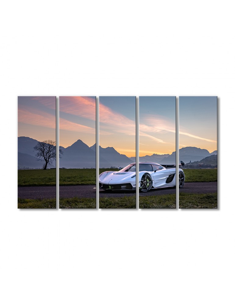 

Модульная картина Artel «Автомобиль Кенигсегг Джеско Абсолют» 5 модулей 80x120 см